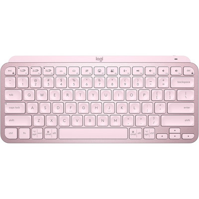 Logitech Master Series MX Keys Mini Minimalist Illuminated Keyboard - Wireless - Rose