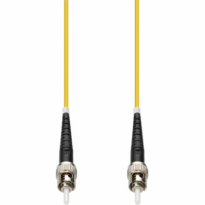 AddOn ADD-ST-ST-30MS9SMFP 30m ST to ST Yellow OS2 Simplex OFNP (Plenum-Rated) SMF Fiber Patch Cable