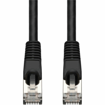 AddOn ADD-40FCAT7-BK 40ft Black CAT 7 Shielded (S/FTP) PVC Ethernet Cable Snagless Bubble Boot RJ-45 M/M