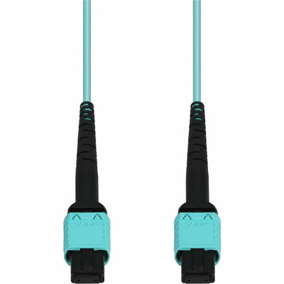 AddOn ADD-MPOMPO-4M5OM4PS 4m MPO/UPC to MPO/UPC Aqua OM4 OFNP (Plenum-Rated) 12-Strand Fiber Patch Cable