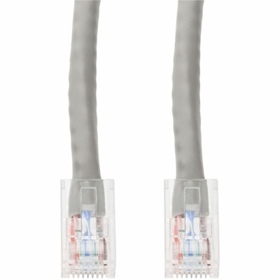 AddOn ADD-14FCAT6NB-GY-LLBL 14ft Gray CAT 6 PVC Ethernet Cable Non-Booted RJ-45 M/M with Length Labels
