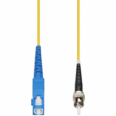 AddOn ADD-SC-ST-0-5MS9SMF 0.5m SC to ST Yellow OS2 Simplex OFNR (Riser-Rated) SMF Fiber Patch Cable