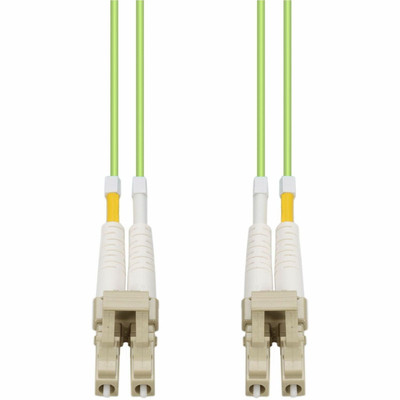AddOn ADD-LC-LC-90M5OM5P 90m LC to LC Lime Green OM5 Duplex OFNP (Plenum-Rated) Fiber Patch Cable