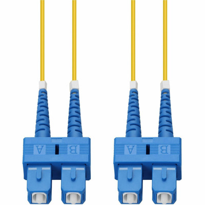 AddOn ADD-SC-SC-50M9SMFP 50m SC to SC Yellow OS2 Duplex OFNP (Plenum-Rated) SMF Fiber Patch Cable
