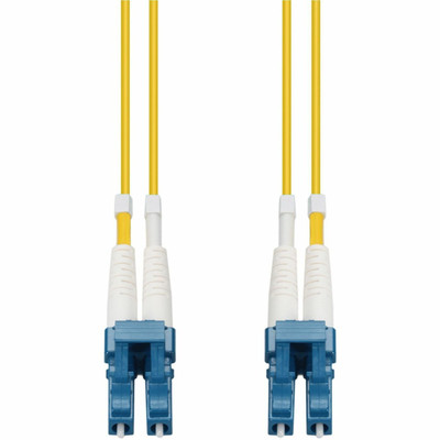 AddOn ADD-LC-LC-90M9SMF-TAA 90m LC to LC Yellow OS2 Duplex OFNR (Riser-Rated) TAA SMF Fiber Patch Cable