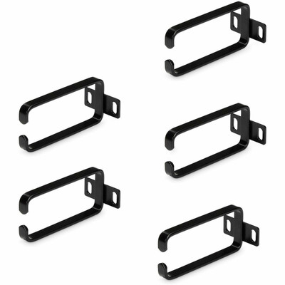 StarTech 5-Pack 1U Vertical Cable Management D-Ring Hooks - Server Rack Cable Management - Cable Manager - Network Rack Wire Organizers