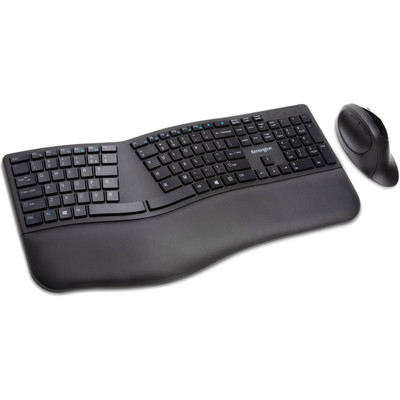 Kensington Pro Fit Ergo Wireless Keyboard and Mouse - Black