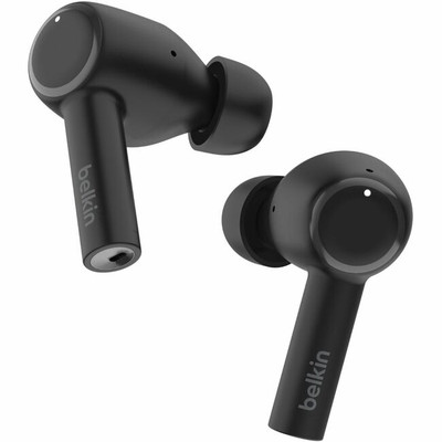 Belkin SoundForm Pulse Noise Cancelling Earbuds - Wireless - Black