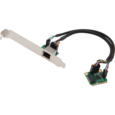 SYBA Single Port Gigabit Mini PCI-e Network Card 1-port RJ-45 1000Mbps 1000BASE-T