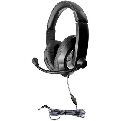 Hamilton Buhl Smart-Trek Deluxe Stereo Headset with In-Line Volume Control - 3.5mm - 50 Pack