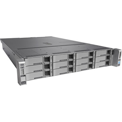 Cisco C240 M4 2U Rack Server - 2 x Intel Xeon E5-2680 v4 2.40 GHz - 256 GB RAM - 72 TB HDD - (12 x 6TB) HDD Configuration - Serial ATA Controller