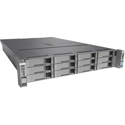 Cisco C240 M4 2U Rack Server - 2 x Intel Xeon E5-2620 v4 2.10 GHz - 128 GB RAM - Serial ATA, 12Gb/s SAS Controller