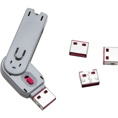 SYBA Multimedia USB Port Blocker with 1 Key and USB Lock