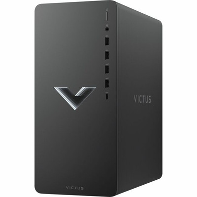 HP Victus TG02-0000i TG02-0019 Gaming Desktop Computer - Intel Core i5 12th Gen i5-12400F Hexa-core (6 Core) 2.50 GHz - 16 GB RAM DDR4 SDRAM - 512 GB M.2 PCI Express NVMe SSD - Tower - Mica Silver Metal - Refurbished