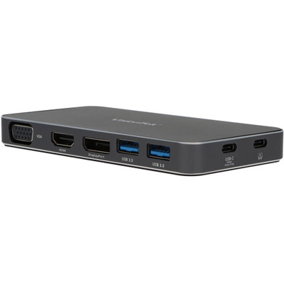 VisionTek VT210 Dual Display USB-C Docking Station with Power Passthrough