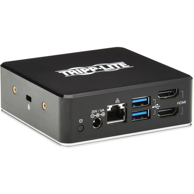 Tripp Lite USB-C Dock Dual Display Dual HDMI USB 3.2 Gen 1 USB-A Hub GbE 3.5 mm 85W PD Charging