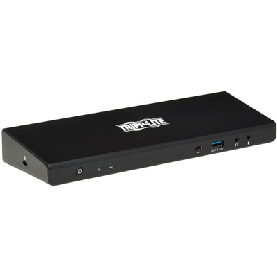 Tripp Lite USB-C Dock Dual Display 5K 60 Hz DP 4K 60 Hz HDMI USB 3.2 Gen 1 USB-A/C Hub GbE 85W PD Charging