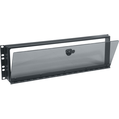 Middle Atlantic 3RU Fixed Security Cover with Hinged Plexi Door