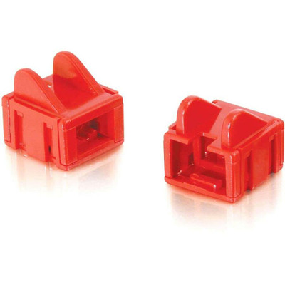 C2G RJ45 Patch Cord Boot - Red - 25pk