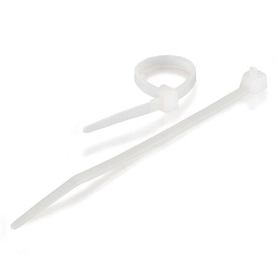 C2G 7.5 Inch Cable Ties Multipack - 100 Pack - White