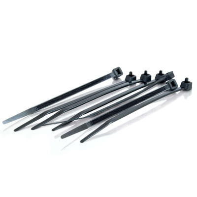 C2G 11.5 Inch Cable Ties Multipack - 100 Pack - Black