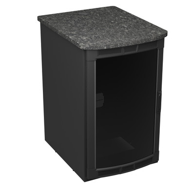 Middle Atlantic BGR-19SA27MDK-E2 Rolling Presentation Rack with Midnight Stone Top