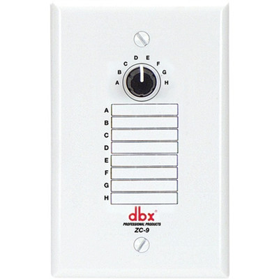 dbx ZC9 Wall-Mounted Zone Controller