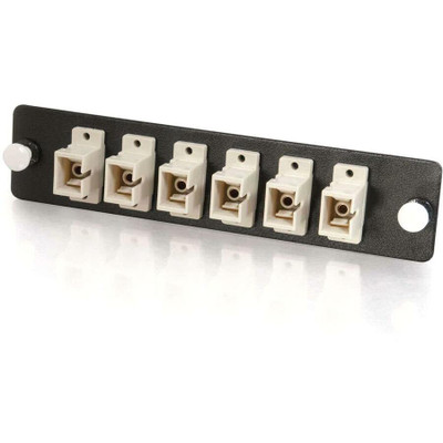 C2G Quiktron Q-Series 6-Strand, SC, PB Insert, MM, Beige SC Adapter Panel