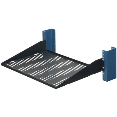 Rack Solutions 2U 2Post Vented Cantilever Shelf 13in (D) - Flanged Up