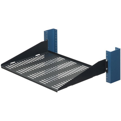 Rack Solutions 2U 2Post Vented Cantilever Shelf 13in (D) - Flanged Down