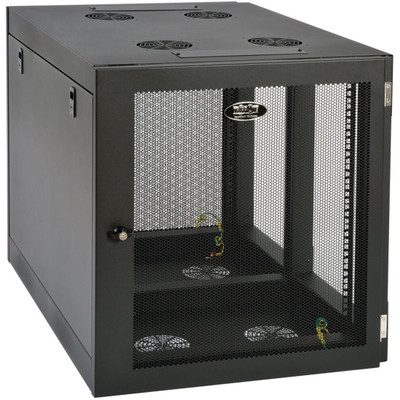 Tripp Lite SmartRack 12U Heavy-Duty Low-Profile Server-Depth Side-Mount Wall-Mount Small Rack Enclosure