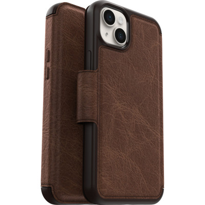 OtterBox Strada Carrying Case (Folio) Apple iPhone 14 Plus Smartphone, Cash, Card, Credit Card - Espresso (Brown)