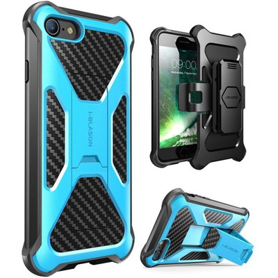 i-Blason Transformer Carrying Case (Holster) Apple iPhone 8 Smartphone - Blue