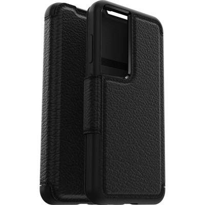 OtterBox Strada Carrying Case (Folio) Samsung Galaxy S23 Smartphone - Shadow (Black)