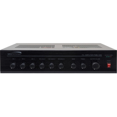 Speco Contractor PMM120A Amplifier - 120 W RMS - 5 Channel - Black