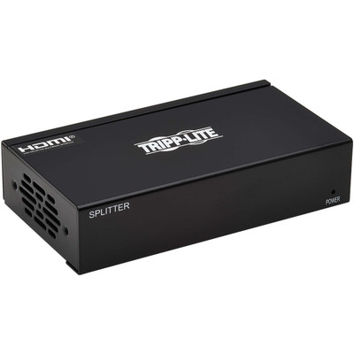 Tripp Lite 2-Port HDMI over Cat6 Splitter 4K 60 Hz HDR 4:4:4 PoC HDCP 2.2 230 ft. (70.1 m) TAA