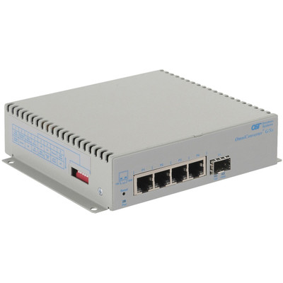 Omnitron Systems 2879-0-14-1 OmniConverter Unmanaged Gigabit - SFP - RJ-45 - Ethernet Fiber Switch