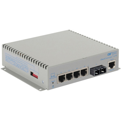Omnitron Systems 2822-0-14-9Z OmniConverter Managed Gigabit - MM ST - RJ-45 - Ethernet Fiber Switch