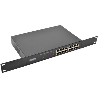 Tripp Lite 16-Port 10/100/1000 Mbps 1U Rack-Mount/Desktop Gigabit Ethernet Unmanaged Switch Metal Housing