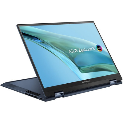 Asus Zenbook S 13 Flip OLED UP5302 UP5302ZA-DH74T-W 13.3" Touchscreen Convertible 2 in 1 Notebook - 2.8K - 2880 x 1800 - Intel Core i7 12th Gen i7-1260P Dodeca-core (12 Core) 2.10 GHz - 16 GB Total RAM - 16 GB On-board Memory - 1 TB SSD