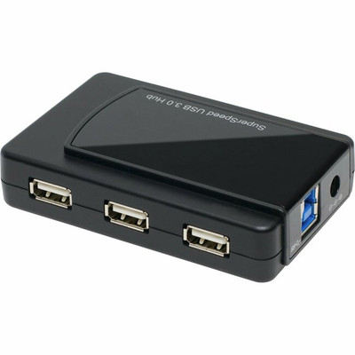 SYBA Multimedia InfoZone Combo USB 3.0 + USB 2.0 7-port Hub with USB 3.0 Cable and AC Adapter