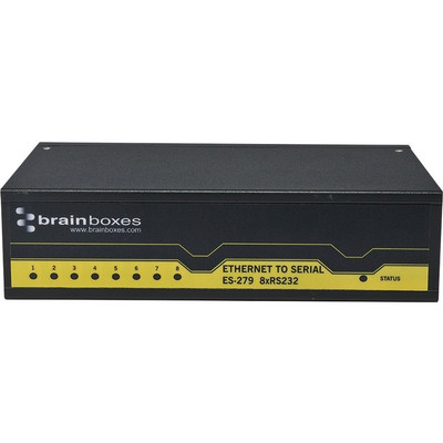 Brainboxes 8 Port RS232 Ethernet to Serial Adapter
