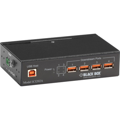 Black Box Industrial USB 2.0 Hub with Isolation - 4-Port
