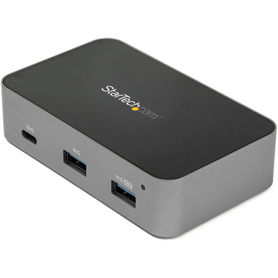 StarTech.com 3 Port USB C 3.2 Gen 2 Hub with Ethernet Adapter - 10Gbps USB Type C to 2x USB-A 1x USB-C - Powered Hub w/ Fast Charging