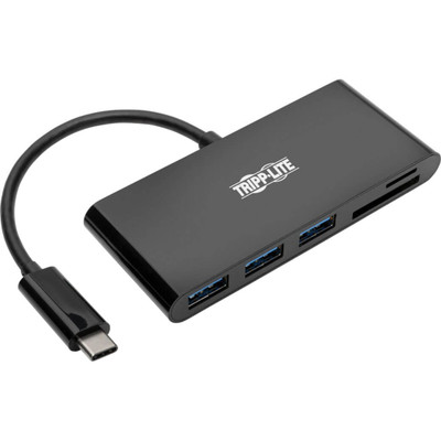 Tripp Lite USB C Hub Multiport w/ 3x USB-A Hub Micro SD, SD/MMC Card Reader USB Type C, USB-C, USB Type-C