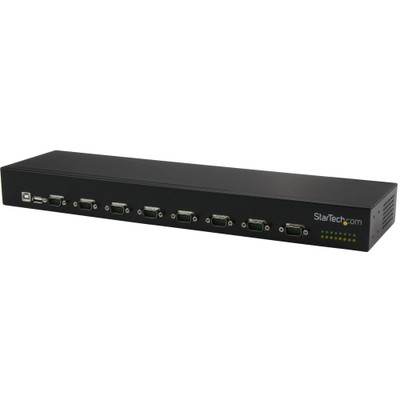 StarTech.com USB to Serial Hub &acirc;&euro;" 8 Port &acirc;&euro;" COM Port Retention &acirc;&euro;" Rack Mount and Daisy Chainable &acirc;&euro;" FTDI USB to RS232 Hub