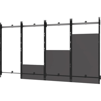 Peerless-AV SEAMLESS Kitted DS-LEDLSAA-4X4 Wall Mount for LED Display, Video Wall - Black, Silver