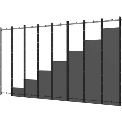 Peerless-AV SEAMLESS Kitted DS-LEDTVF-8X8 Mounting Frame for LED Display, Video Wall - Black, Silver