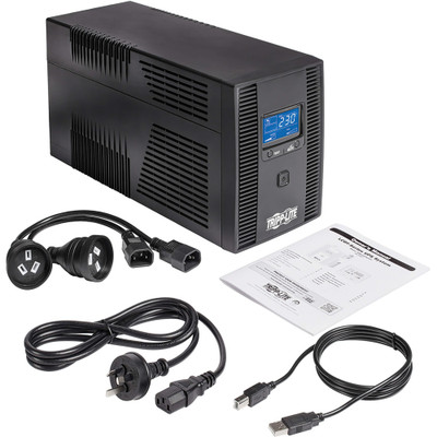 Tripp Lite 1500VA 900W 230V SmartPro Line-Interactive UPS - 8 C13 Outlets, 2 Australian Outlet Adapters, LCD, USB, Tower