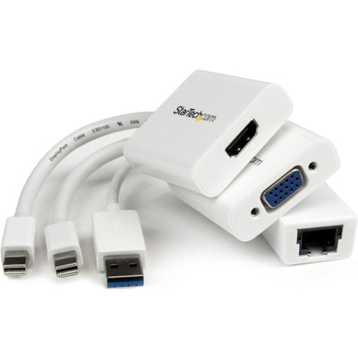 StarTech.com Macbook Air Accessories Kit - MDP to VGA / HDMI and USB 3.0 Gigabit Ethernet Adapter